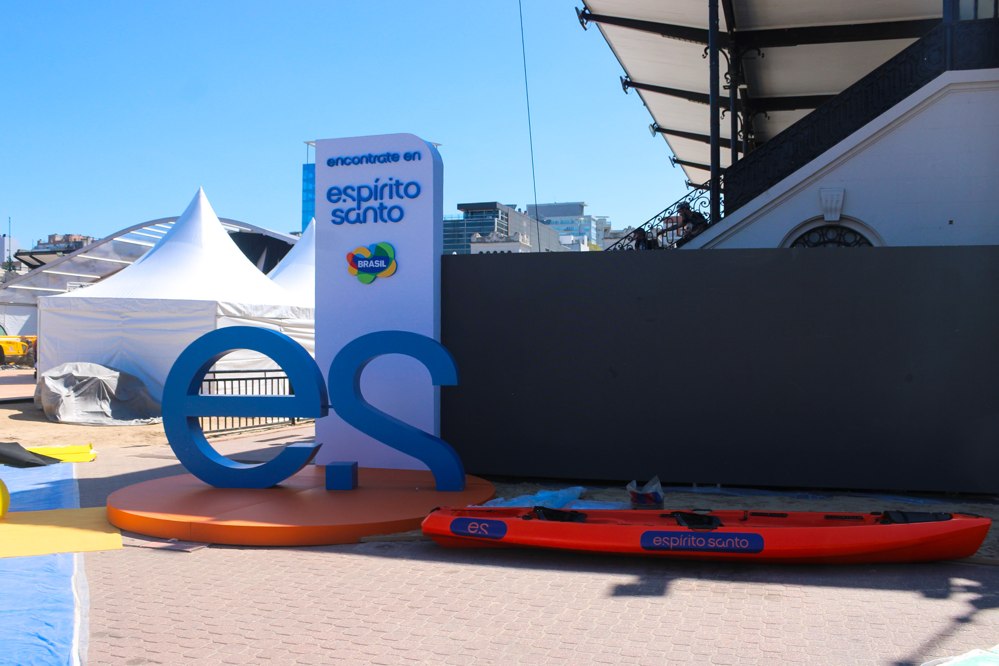 Na entrada da FIT, o Espírito Santo está com uma ativação
