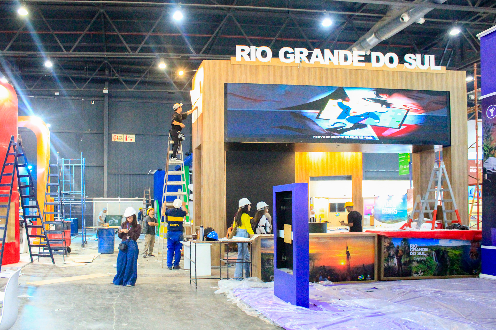 O estande do Rio Grande do Sul está entre os maiores do Brasil na feira
