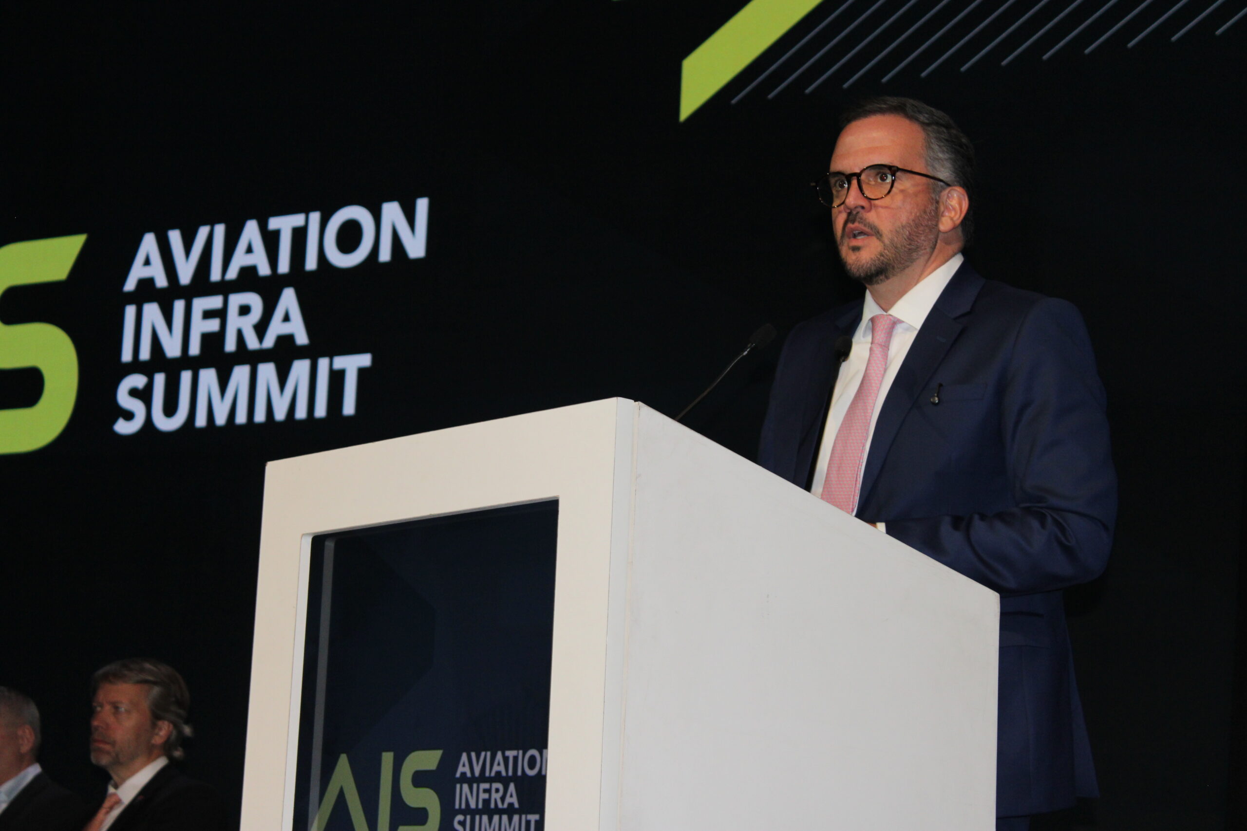 Tomé Franca, ministro de Portos e Aeroportos, durante a cerimônia de abertura do AIS