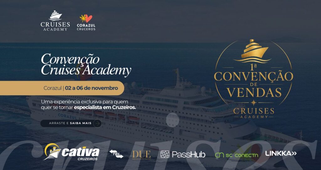 Cruises Academy leva capacitação de agentes de viagens para o mar em 1ª Convenção de Vendas Cruises Academy leva capacitação de agentes de viagens para o mar em 1ª Convenção de Vendas