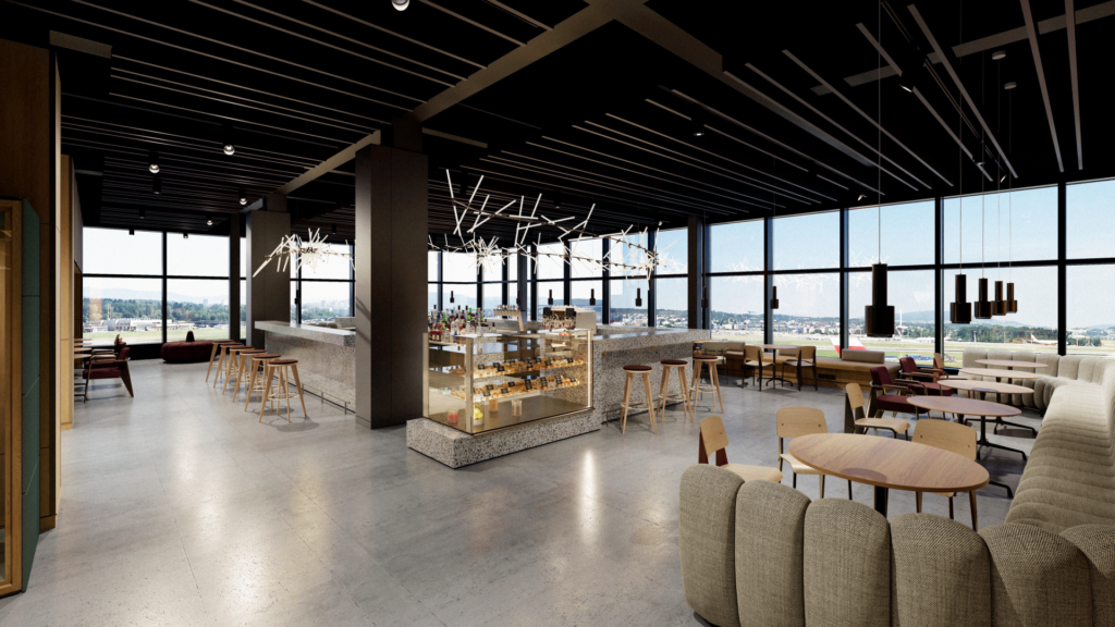 Swiss terá novos lounges com vista para os Alpes em 2027 Swiss