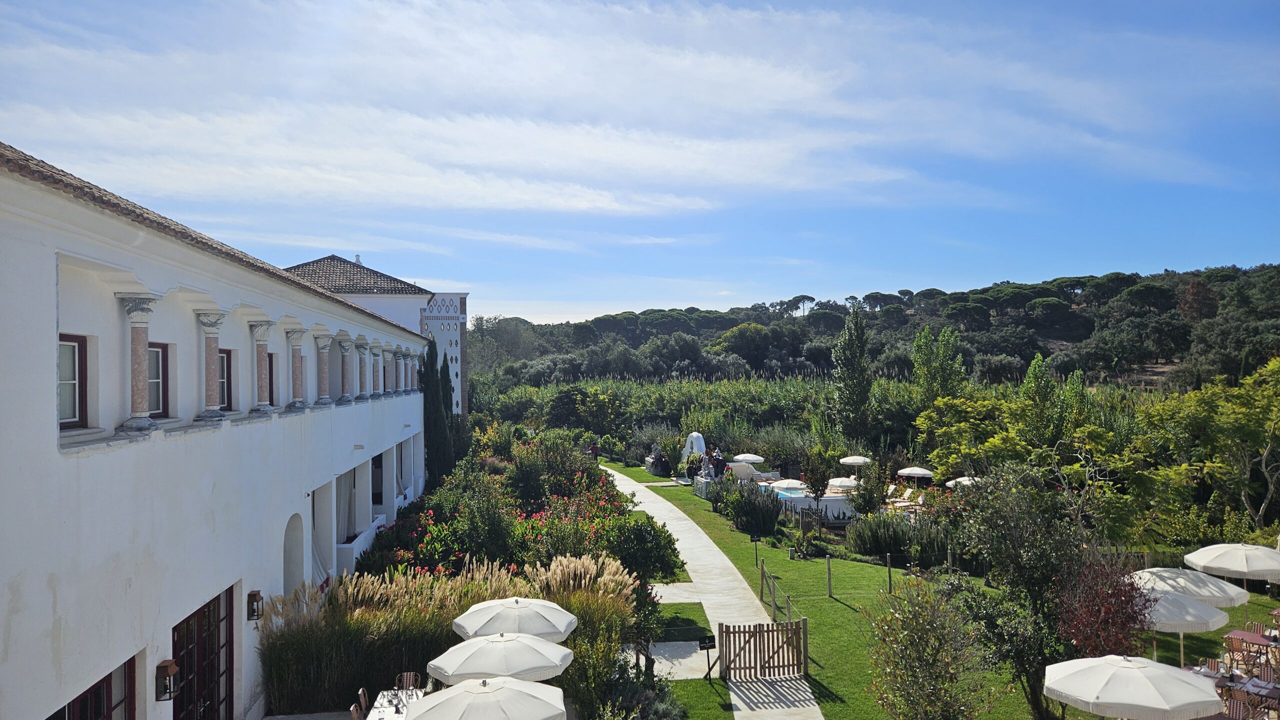 Vista do hotel boutique Vermelho Melides