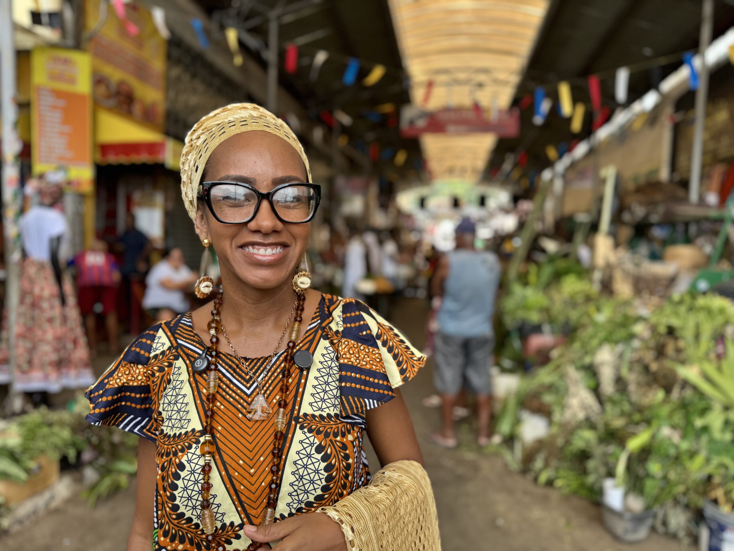 A cultura baiana também está nas pessoas, nos mercados e nas tradições de Salvador. (Felipe Abílio:M&E)