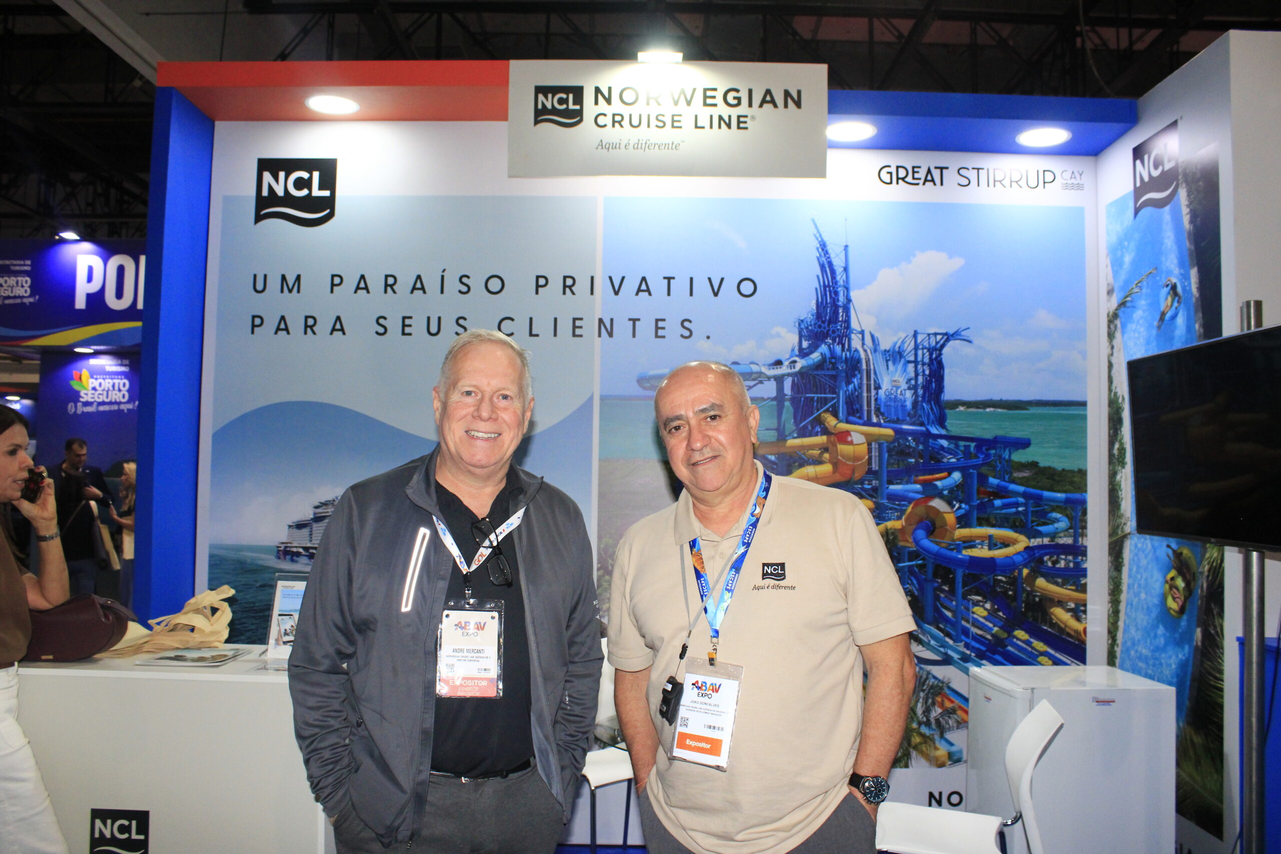 Andre Mercanti, e João Gonçalves, da NCL