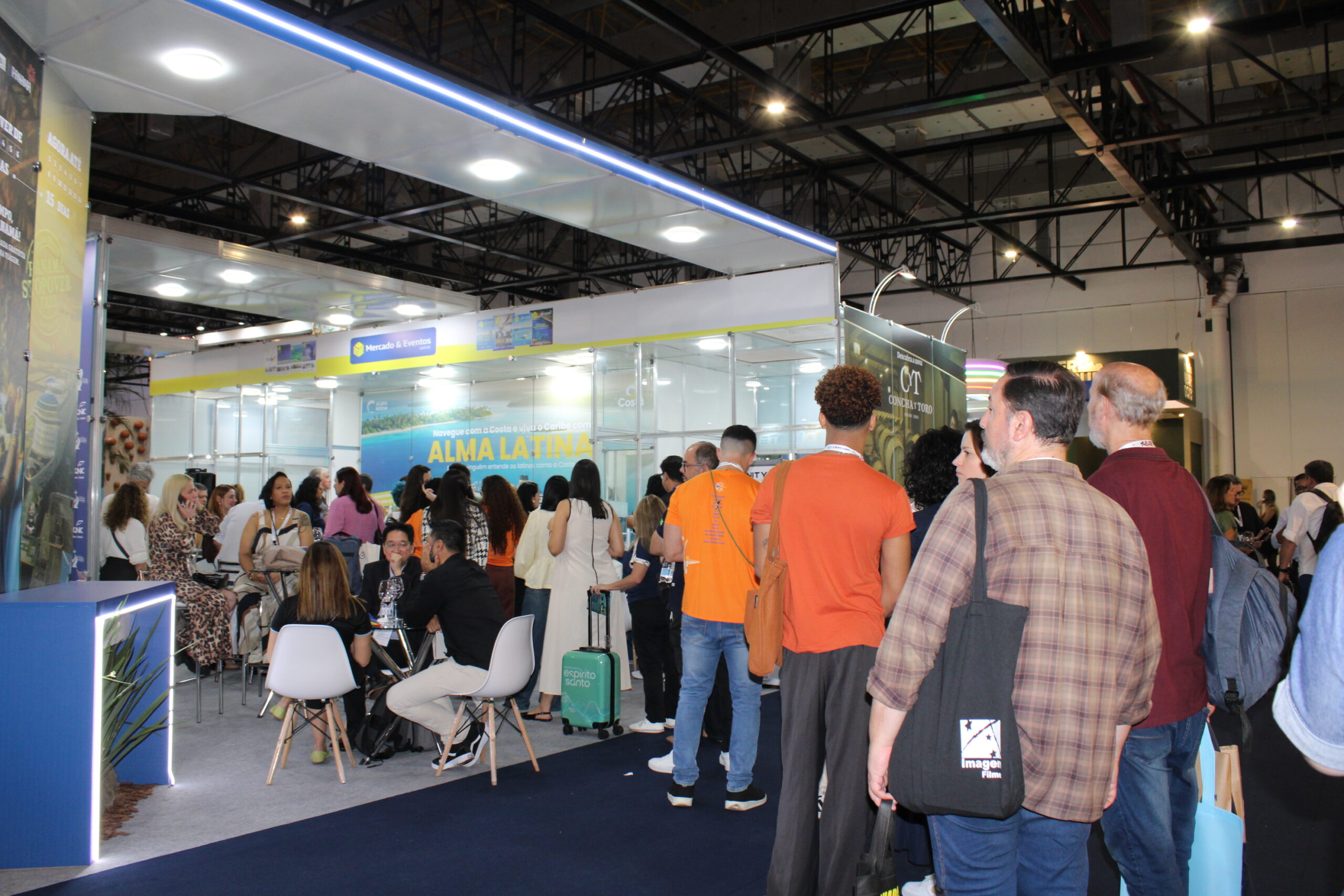 Ativações no estande do M&E movimentaram o pavilhão verde