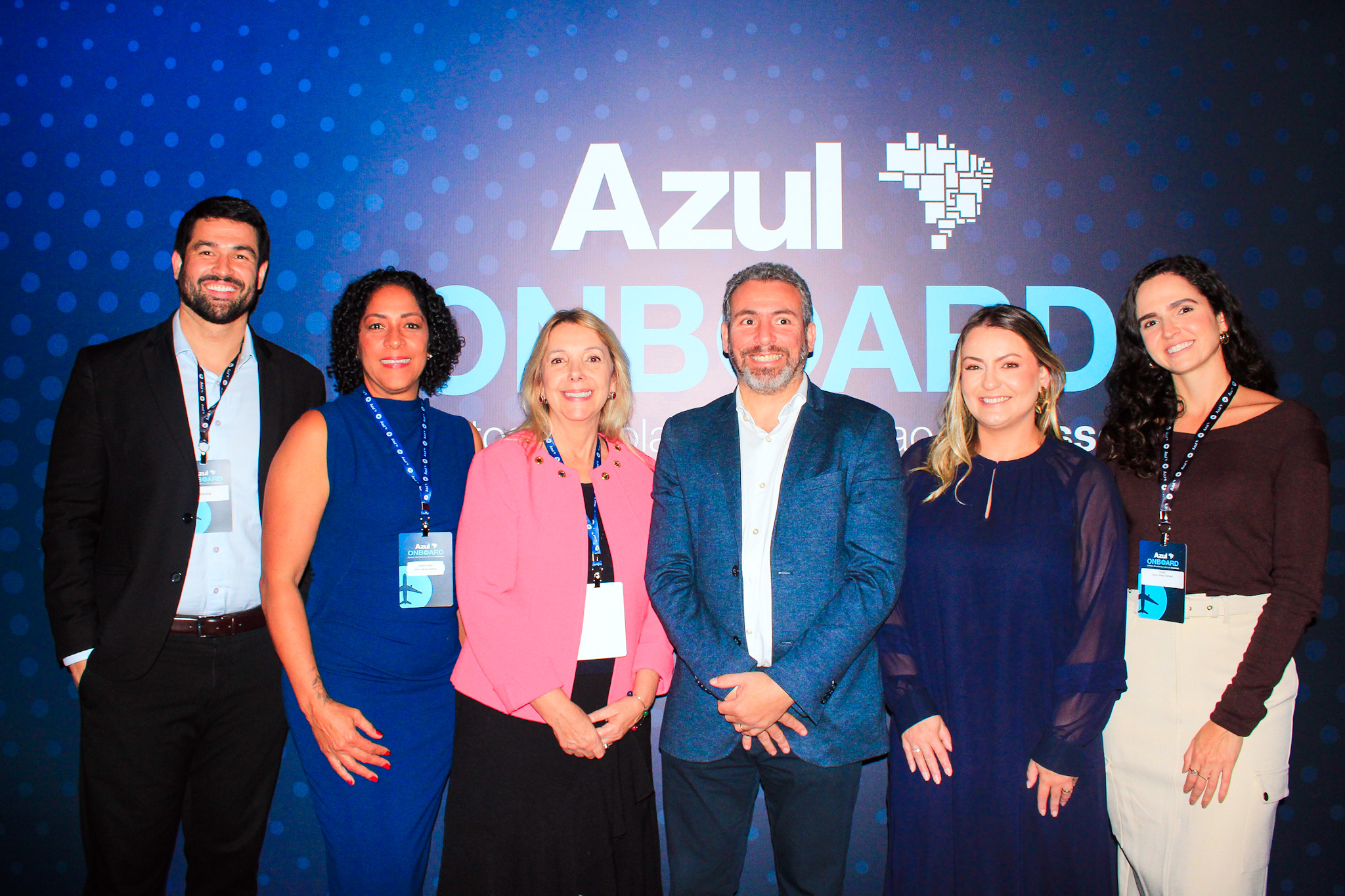 Cada líder da equipe da Azul apresentou um diferencial da companhia