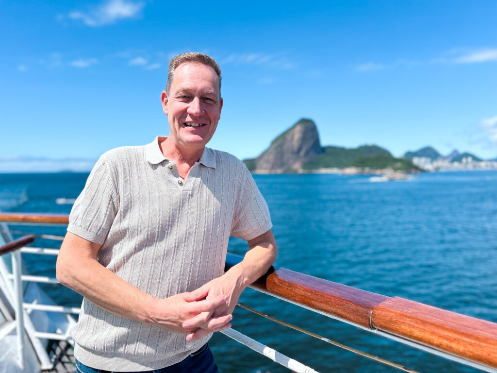 Camille Appeldoorn é o Chief Operating Officer (COO) da Corazul Cruceros, no Rio de Janeiro durante a chegada do Buenavista 