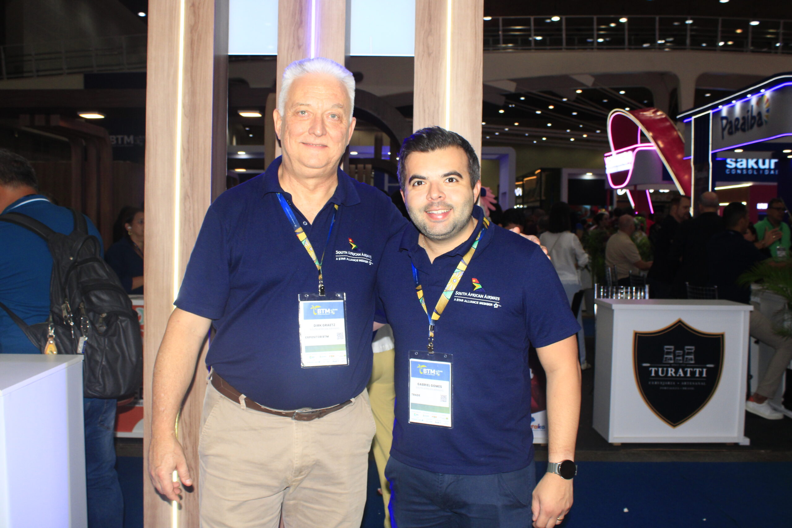 Dirk Graetz e Gabriel Gomes, da South African Airways