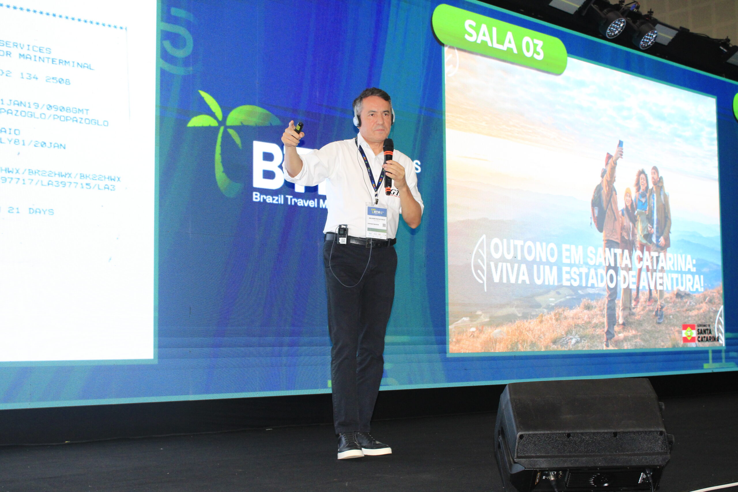 Gelson Popazoglo, da GTA em apresentação na BTM 2026