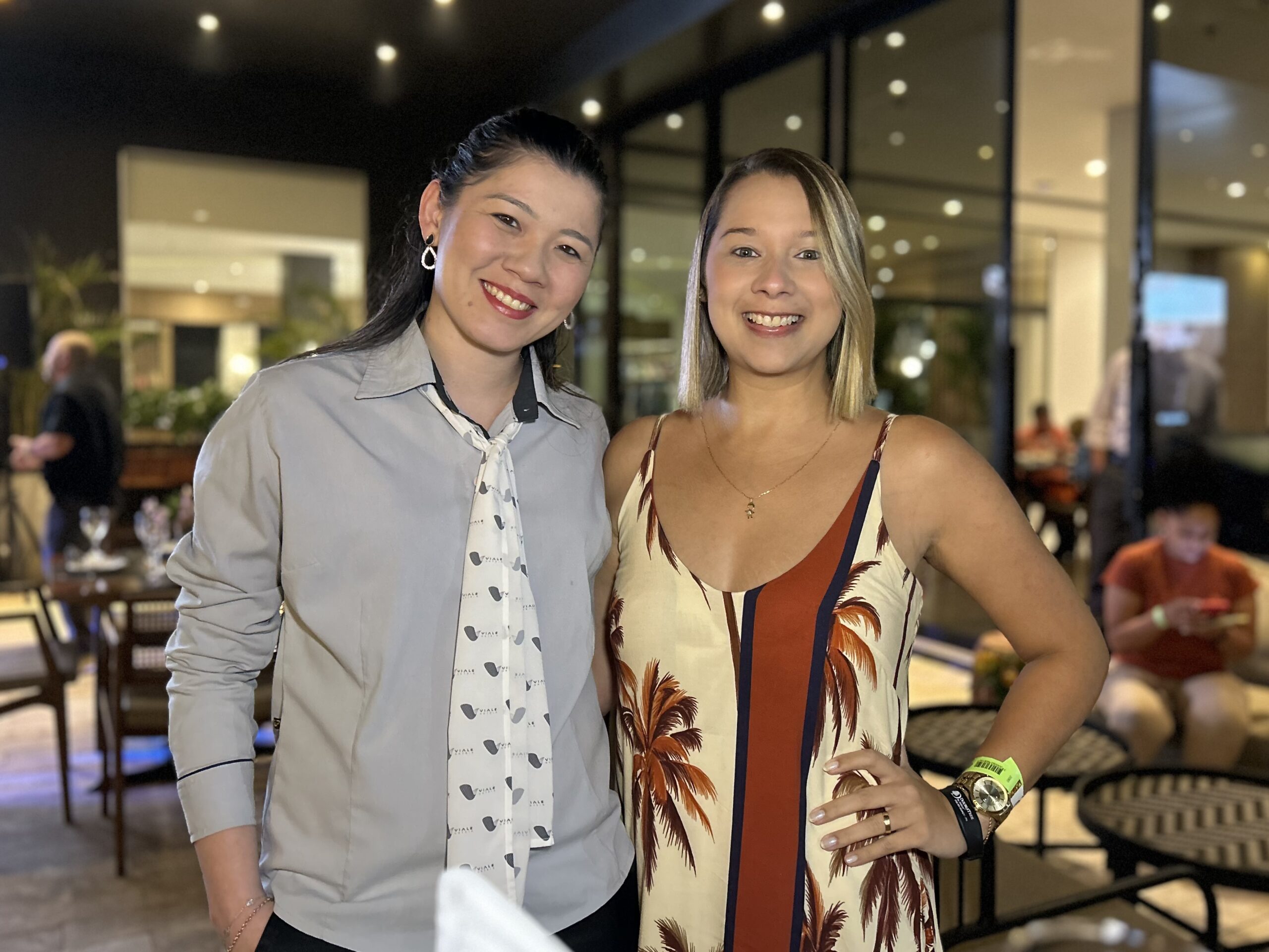 Marta Becker, do Grupo Viale Hotéis; e Priscilla Gaspar, da Promotional Travel