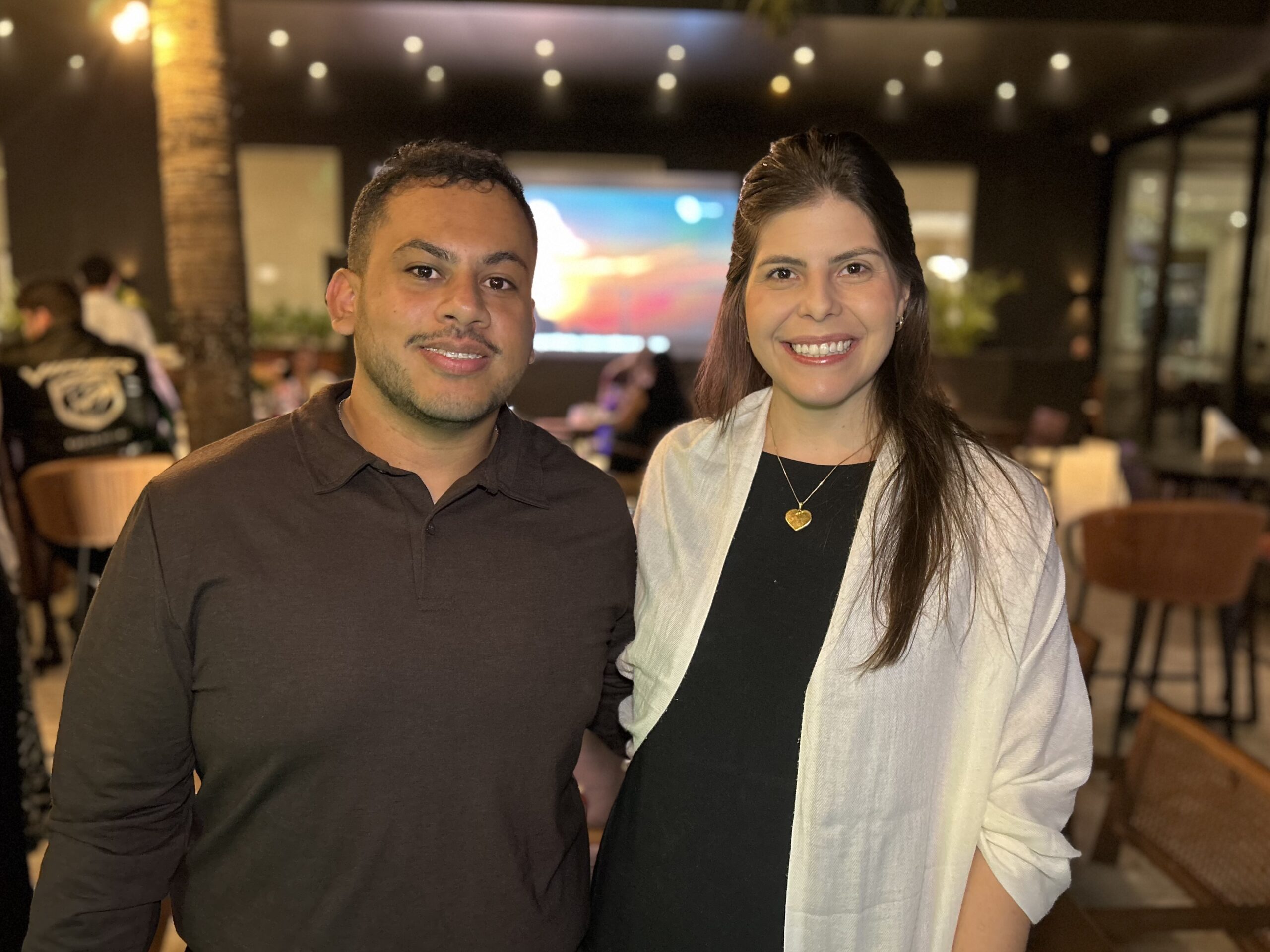 Junior Lopes, da Aquarela Copastur; e Paloma Francischini, da Trade Turismo