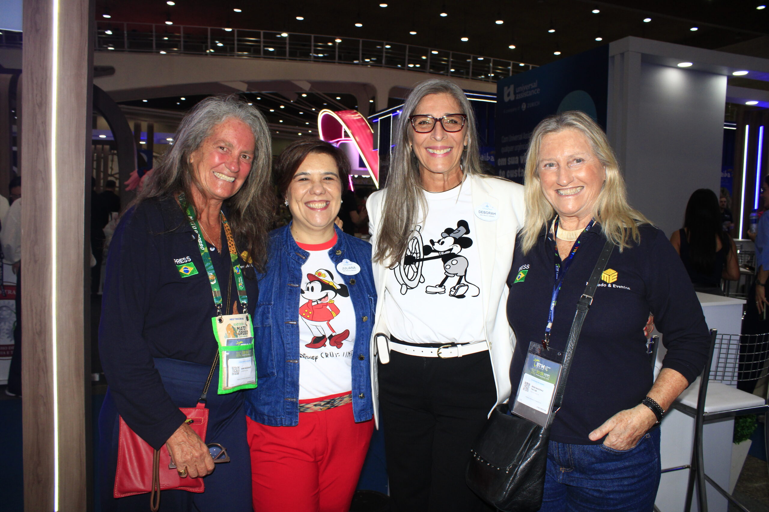 Mari Masgrau e Rosa Masgrau, do M&E, com Juliana Belotti e Déborah Baldin, da Disney Destinations