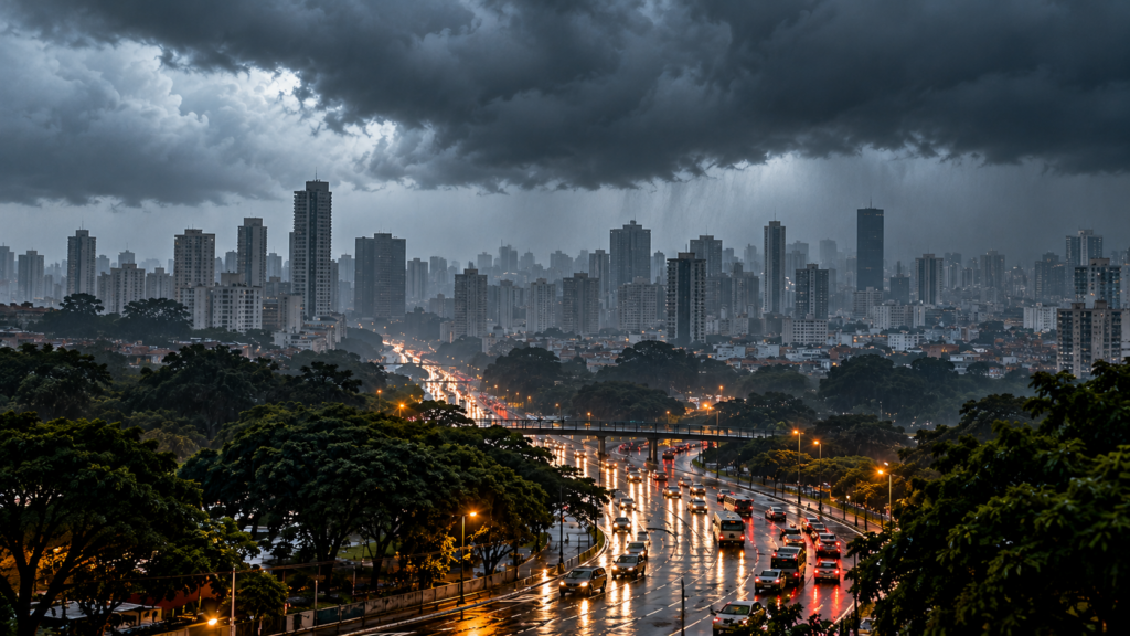 Defesa Civil alerta para temporais em 3 regiões de São Paulo; chuva pode ter granizo