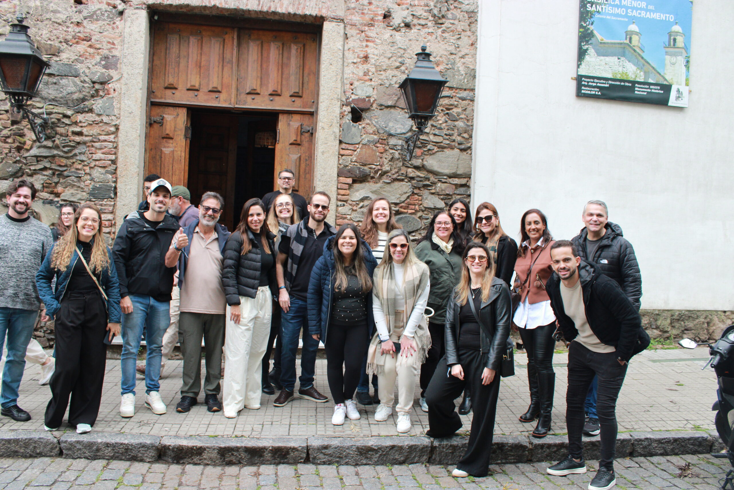 O centro histórico de Colonia del Sacramento integrou a agenda de passeios organizada para os participantes da viagem.JPG