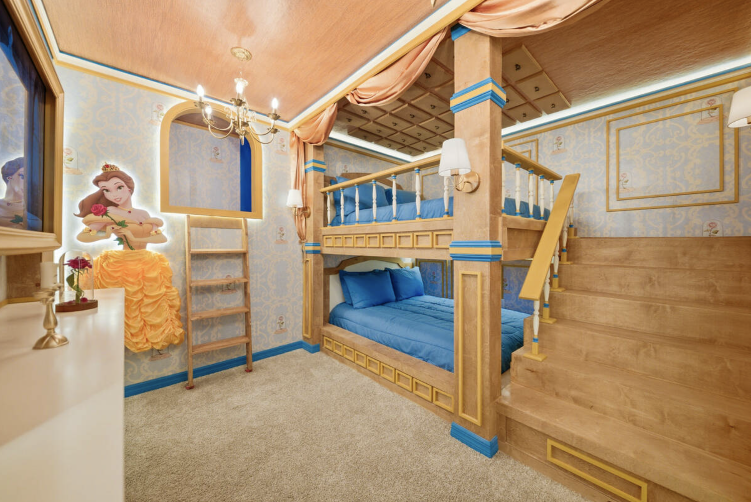 Quarto temático de Bela e a Fera