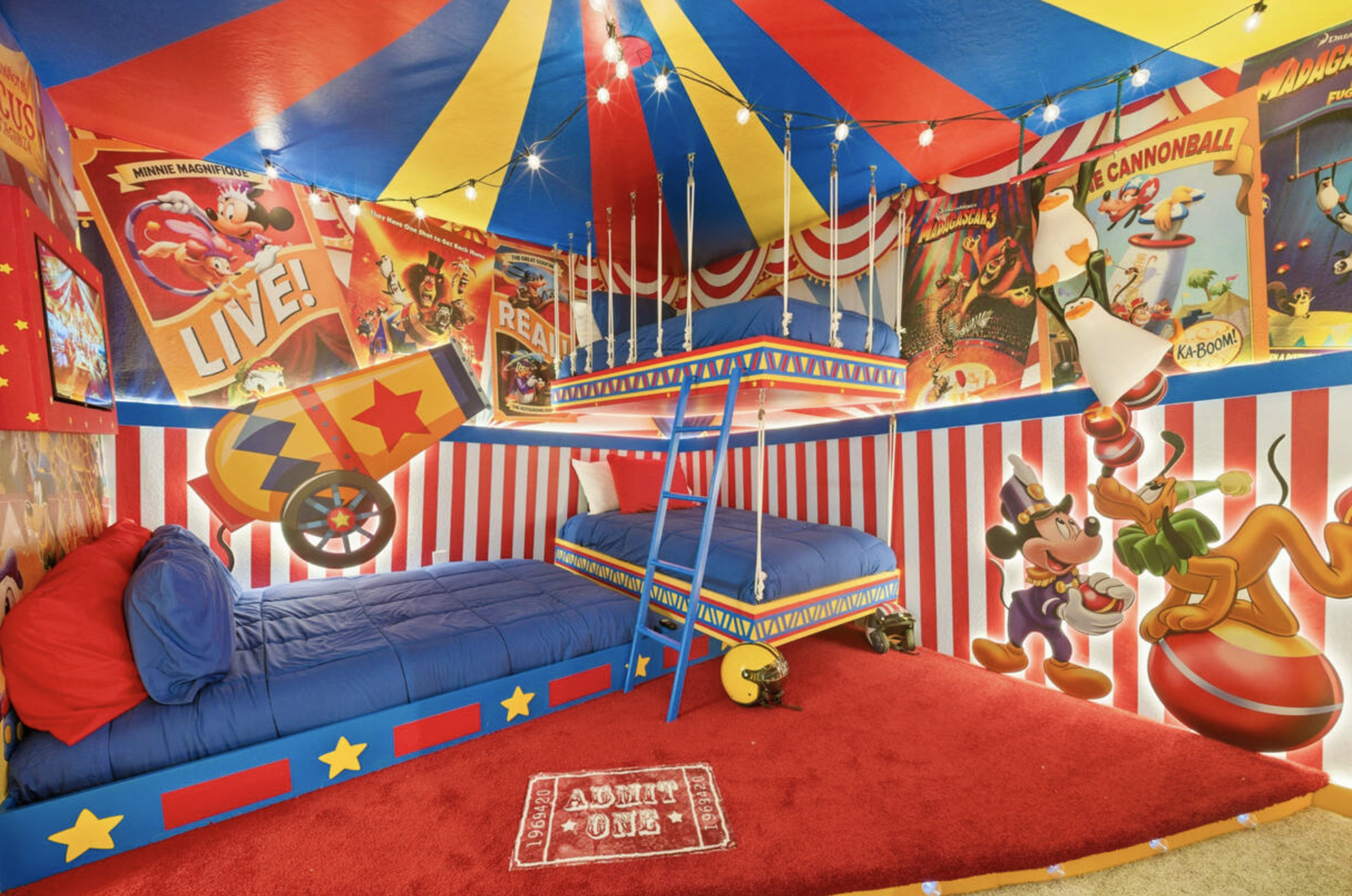 Quarto temático de Disney Circus
