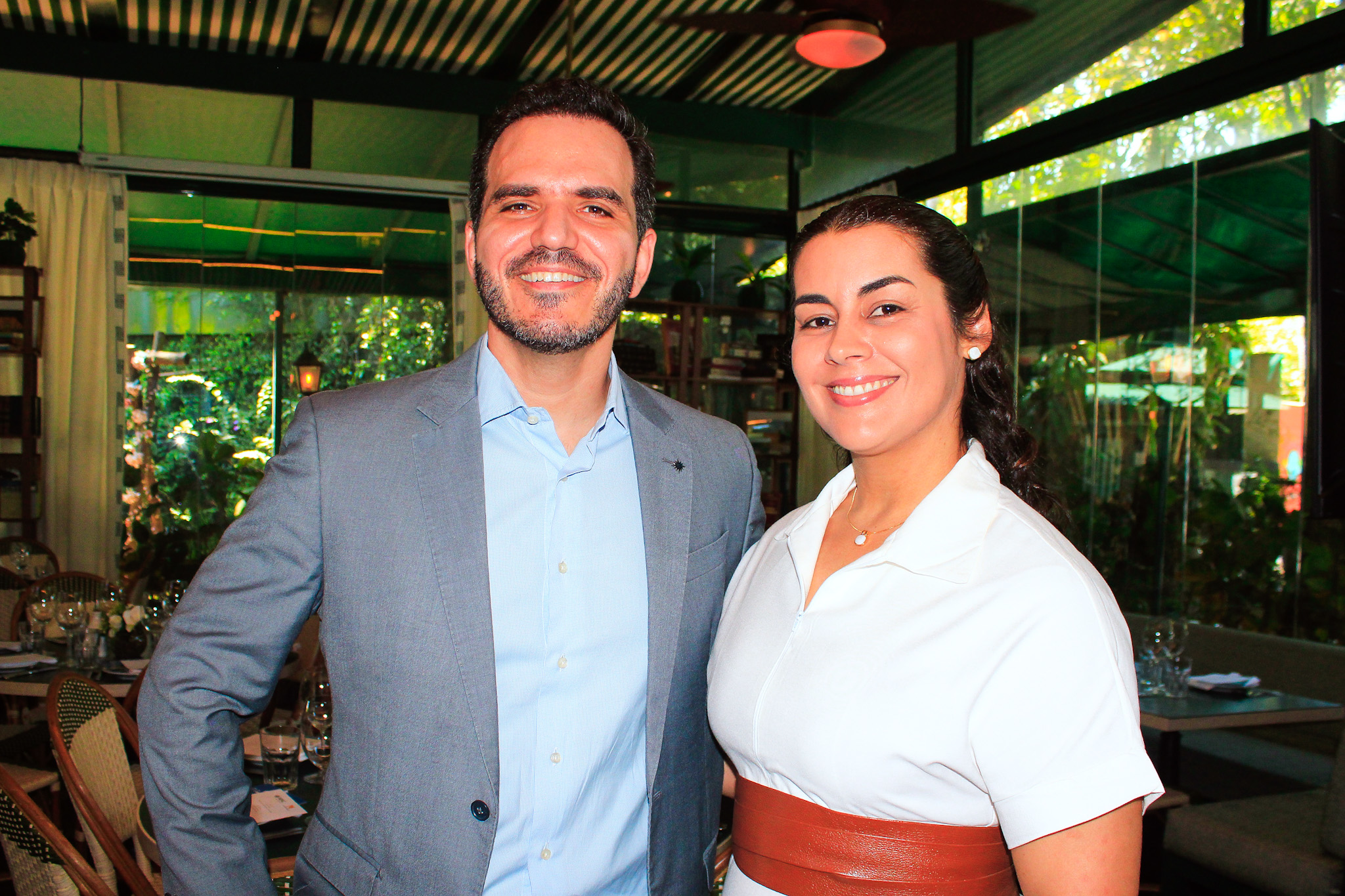 Rafael Grosso, e Elizângela Santos, da MSC