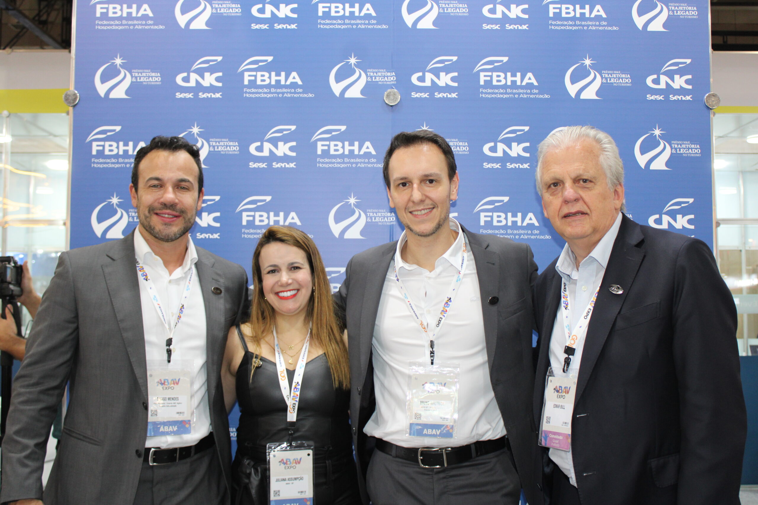 Thiago Mendes, Juliana Assumpção, Bruno Waltrick, Edmar Bull, da Abav-SP l Aviesp