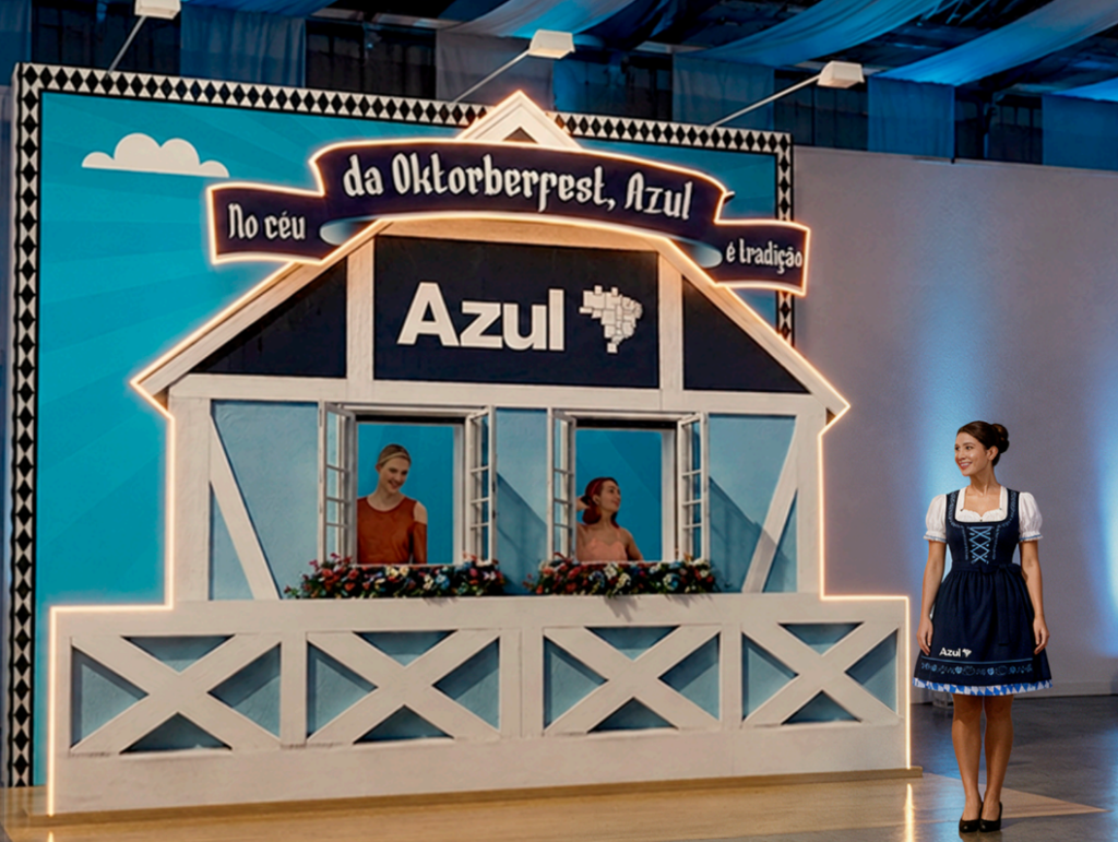 Azul leva experiência nas alturas à Oktoberfest de Blumenau Azul