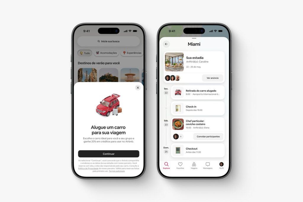 Airbnb começa a oferecer aluguel de carros em mais de 300 cidades do Brasil airbnb